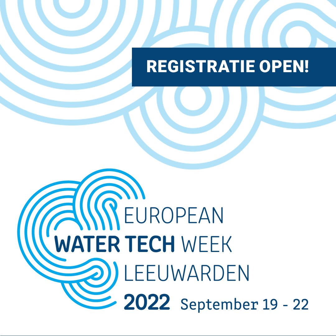 European Water Technology Week; 19 t/m 22 September! Heb jij je al geregistreerd? Kijk op ewtw2022.eu voor het hele programma.