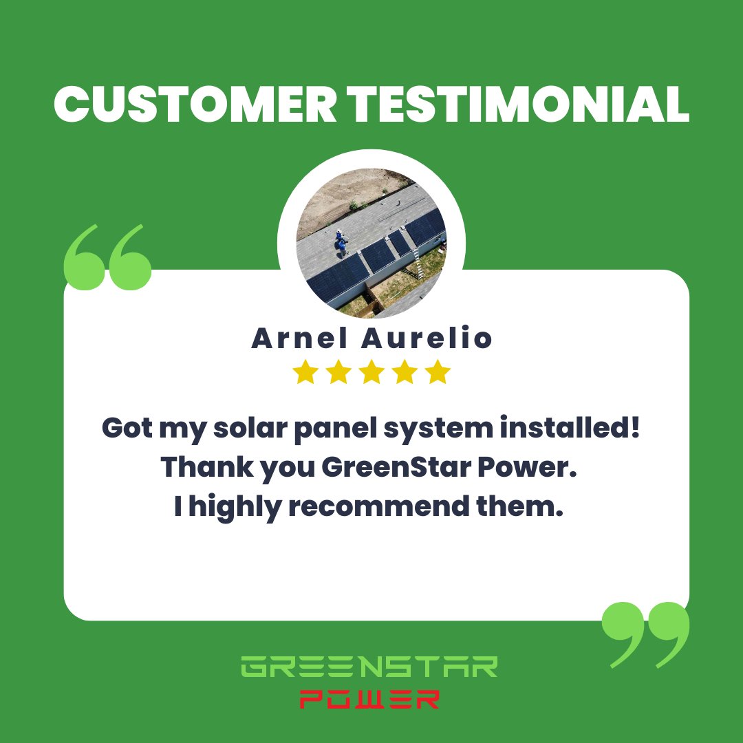 GreenstarPower's tweet photo. Another amazing review from a valued customer! 👍🤩#greenstarpower #solar #solarenergy #renewables #google #customerreviews https://t.co/r1gswdbufc