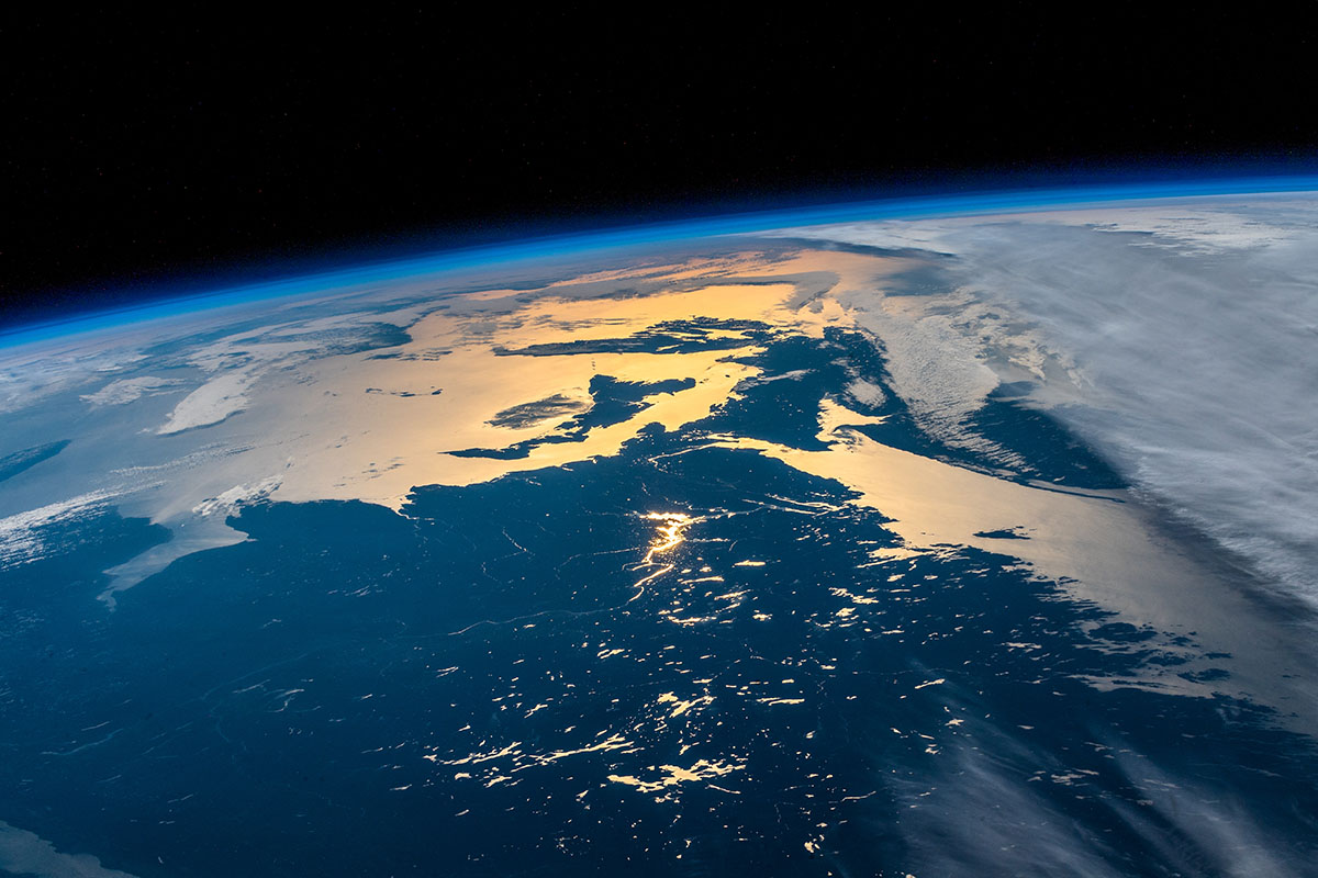 Maritime Sunrise - PEI and Cape Breton and more, from space.