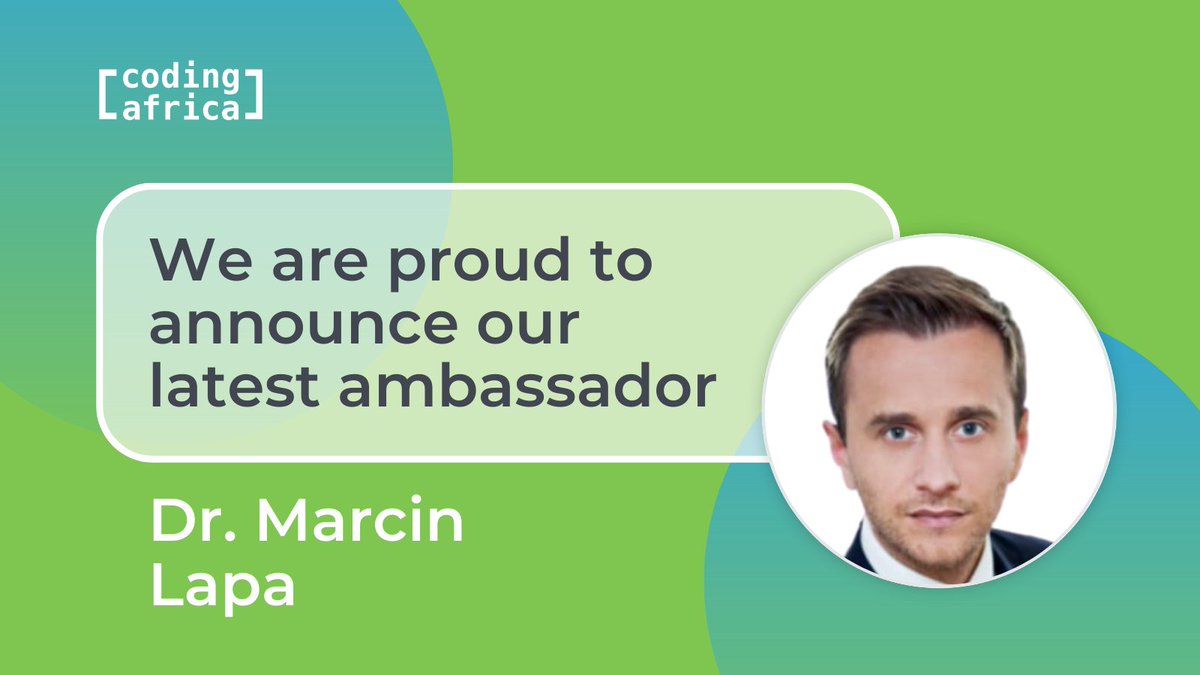 coding_africa's tweet photo. Our team of advisors just got bigger. A warm welcome to Dr. Marcin Lapa.
Partner and trusted advisor to #UAE Ruling Families, working closely with governments and world leaders, Dr. Marcin Lapa is an experienced executive director and strategic advisor.
#codingforkids #education https://t.co/fKwGyDRAKY