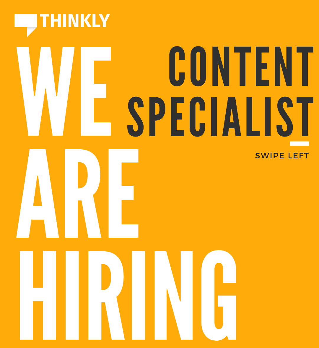 mythinkly's tweet photo. If you are someone who is passionate about writing great copy and wants to work for a new Social Media platform here's your chance! Thinkly is looking to expand its Content Team.
#career #job #opening #content #specialist #writer #writing #planning #hiring 
1/2 https://t.co/U7iu8OG7Qt