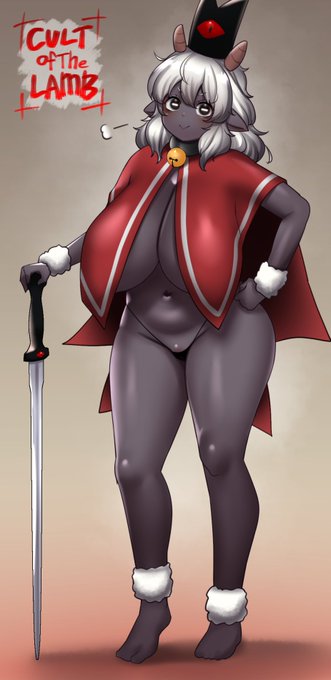 楽描きCult of the Lambの主人公擬人化着衣だけ 