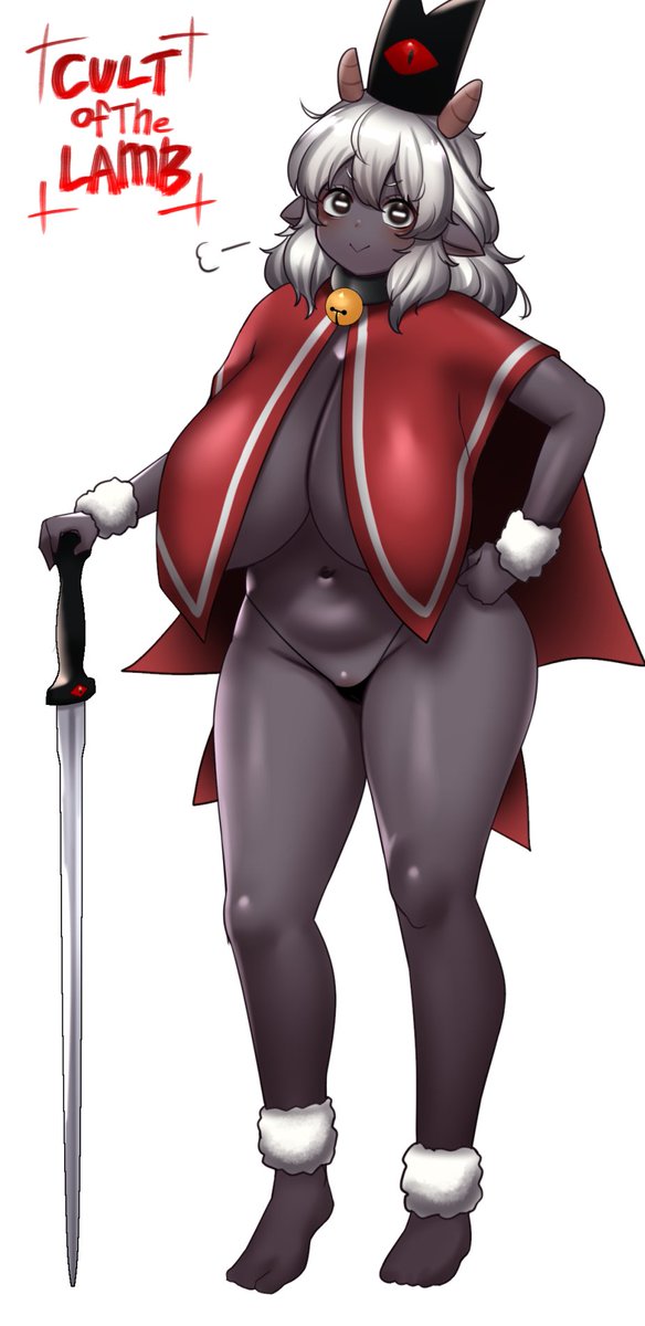 楽描きCult of the Lambの主人公擬人化着衣だけ 