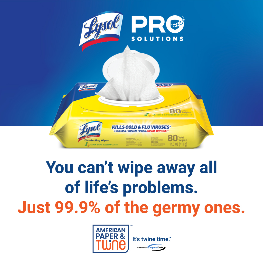shopapt's tweet image. Lysol Disinfecting Wipes Flatpacks make it easy to clean and disinfect surfaces at home, school, work, and beyond.

Now through September 30, save $2 on each case. Download the rebate form here: bit.ly/3T4IdHI

#GermFree #CleanWithConfidence #LysolWipes #ShoptAPT