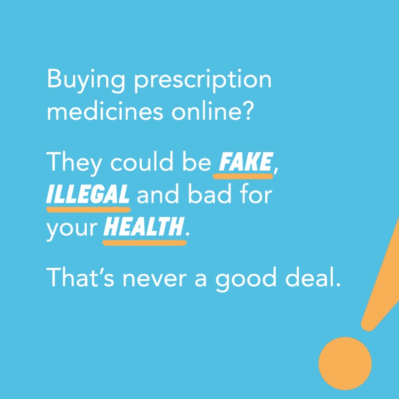 TheHPRA's tweet photo. Consumers have no guarantees about the safety or quality of prescription medicines they buy outside of the regulated pharmacy setting. 

Prescription medicines bought online could be fake, illegal and bad for your health.

Read our advice for consumers.