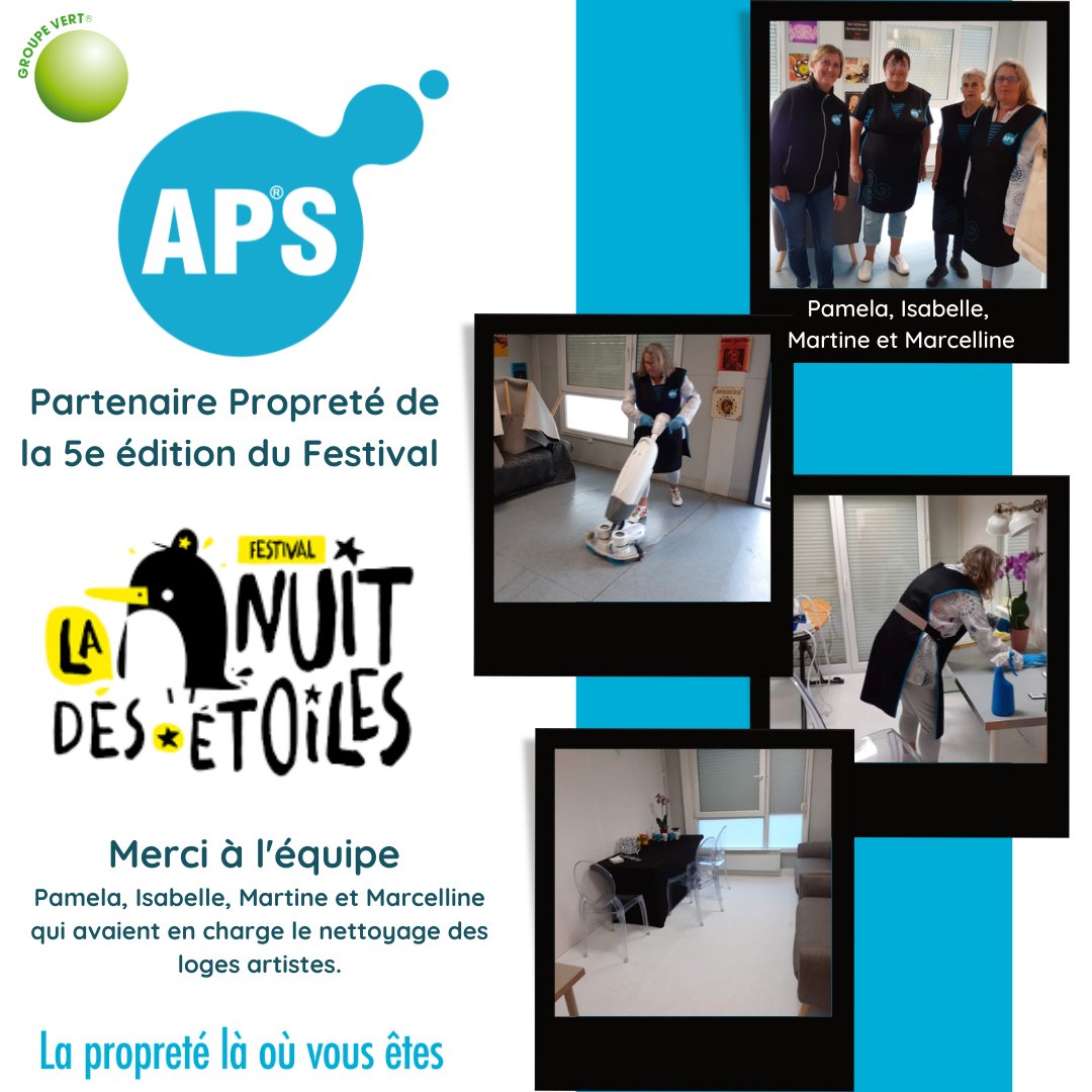 groupe_vert's tweet image. [PARTENARIAT]
Notre agence du Pays de Brest, APS, est Partenaire Propreté du festival La nuit des étoiles😊

APS
La propreté là où vous êtes
02 98 8335 44
contact@aps-29.com
aps-29.com

#propreté #bretagne #partenaire #prestation #festival #finistère #brest