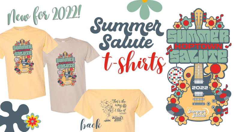⭐️ NEW FOR 2022 ⭐️ Check out our groovy #SummerSalute t-shirts! Are you excited?? We're excited! Shirts will go on sale when the festival opens this Friday at 11am. No preorders. While supplies last - so get one quick! 👕
#eventtshirts #hopkinsvillefun #KCandtheSunshineBand