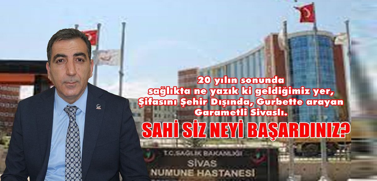 20 YILIN SONUNDA SİVAS'IN SAĞLIKTA GELMİŞ OLDUĞU YER mavimedyahaber.com/20-yilin-sonun… <a href="/milliyolgm/">Milli Yol Partisi</a> <a href="/milliyolsivas/">MiLLi YOL PARTiSi SiVAS</a> <a href="/Milliyolkk/">Milli Yol Partisi Kadın Kolları</a> <a href="/milliyolpartisi/">Tweet Milli Yol</a>