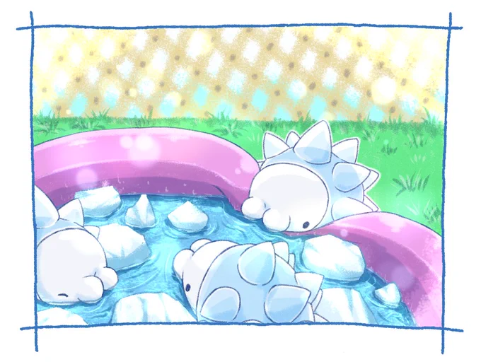 どんな夏休みを過ごしましたか?#夏休みはフォロワーさんが増える #ポケモンイラスト 