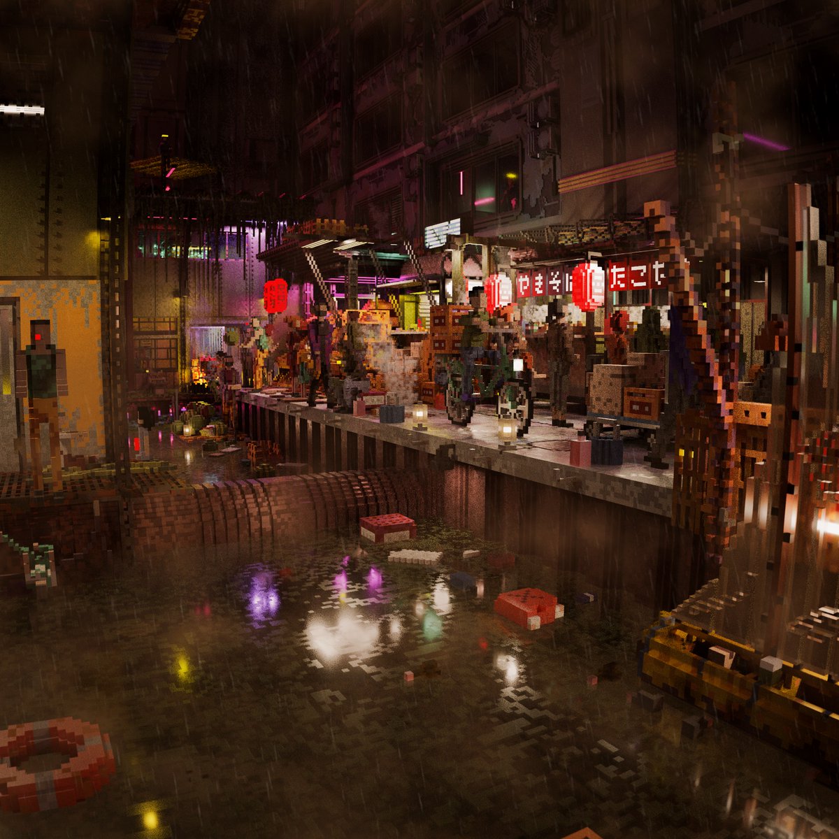 Take a trip down through the rain and smog to visit Class 5 - the underclass of NeoTokyo.