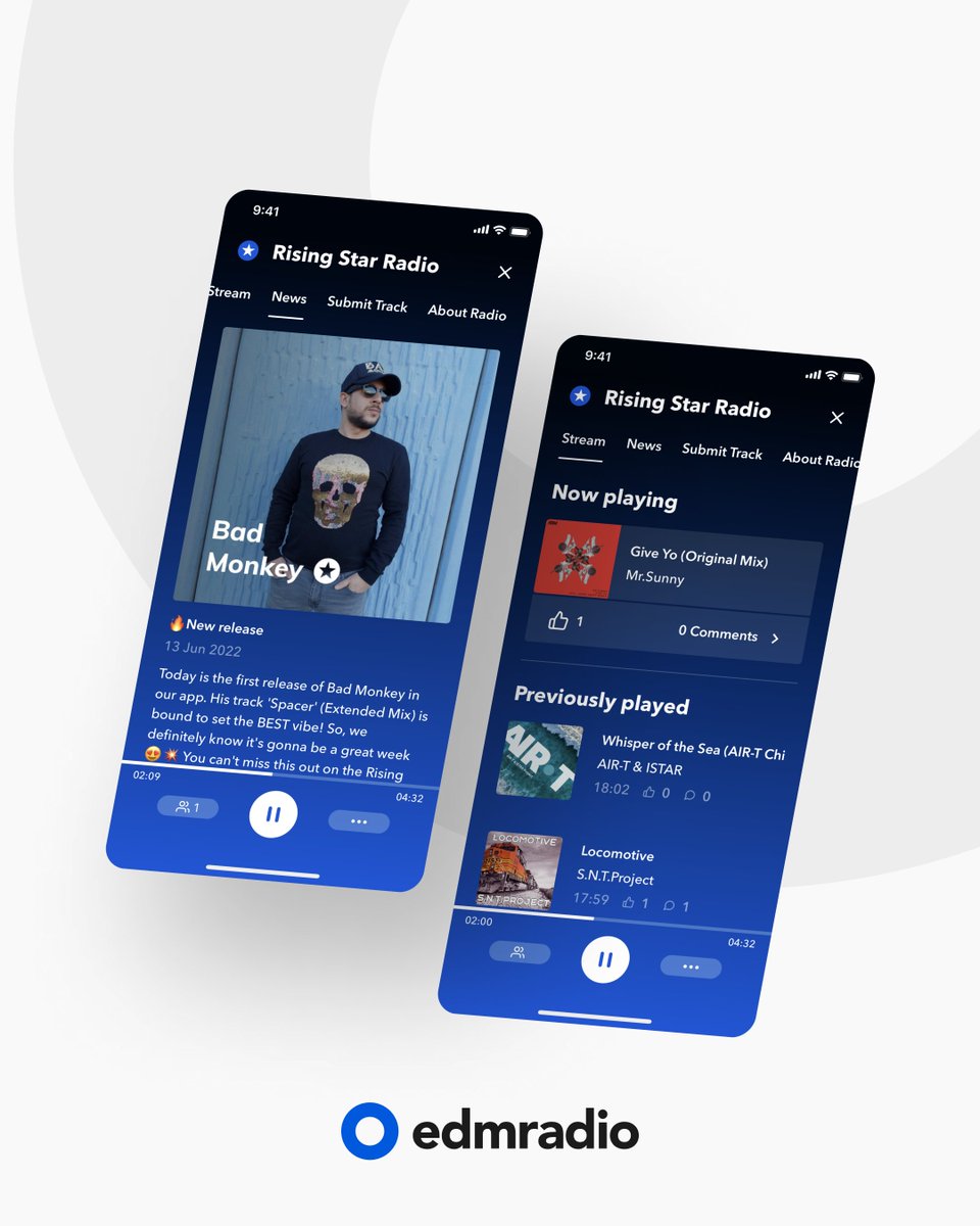 edmradio_me's tweet photo. If you're looking for the best dance music masterpieces, you are in a right place. A lot of great tracks, exclusive releases, and up-to-day news - all these you can find on our Rising Star stream. Make yourself closer to the EDM world, get the app now by the link in bio👆🏻

#edm https://t.co/sU7iPwUFsA
