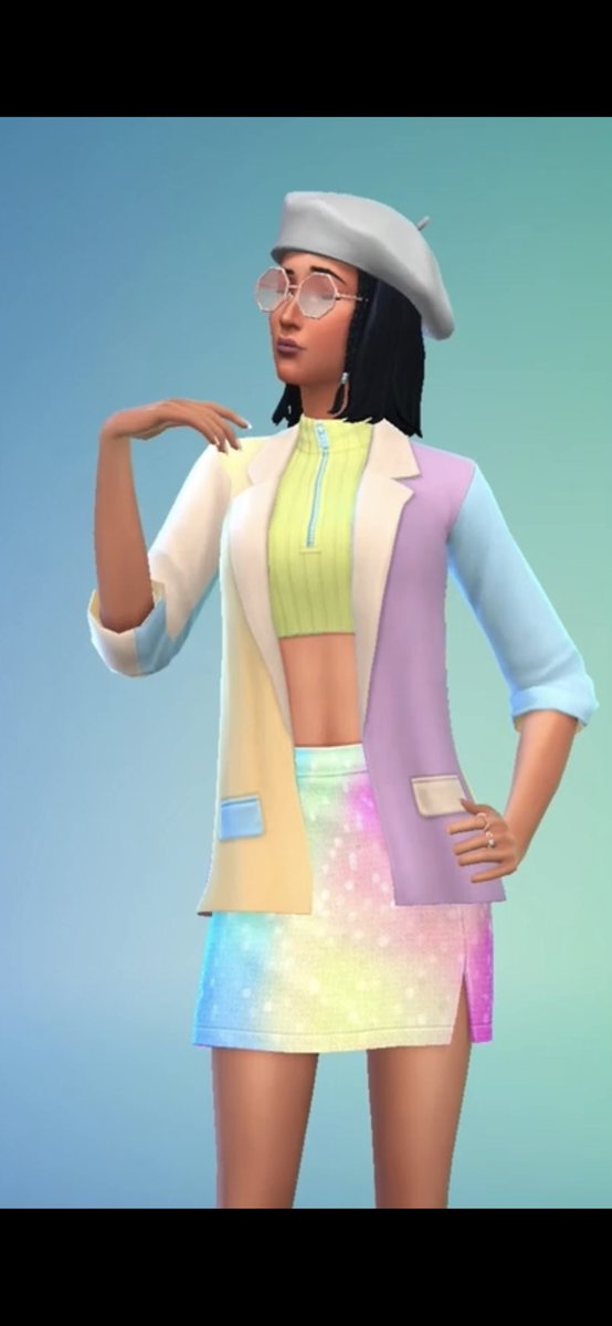SimmerMandy's tweet photo. Meet Halle Bell 👋 The star of my upcoming #highschoolyears #letsplay!  #Sims4 #TheSims4 Her and her mom just moved to town and she can’t wait to start at her new high school! https://t.co/jmIJ9taO64
