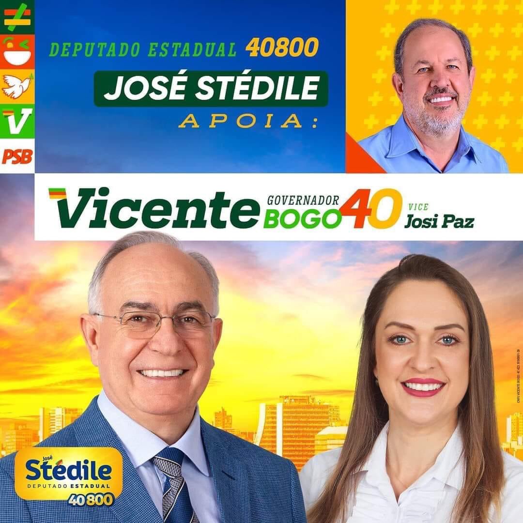 josestedile's tweet photo. #Time40

🗣 Além de votar #Stedile40800 para DEPUTADO ESTADUAL, pedimos aos amigos, amigas, colegas e apoiadores o voto nos candidatos do PSB RS na majoritária. 

Sendo eles:

Vicente Bogo governador 4️⃣0️⃣

Josi Paz vice-governadora 

Airto Ferronato Senador 4️⃣0️⃣0️⃣

Ótimo dia! https://t.co/I0ojRxukwx
