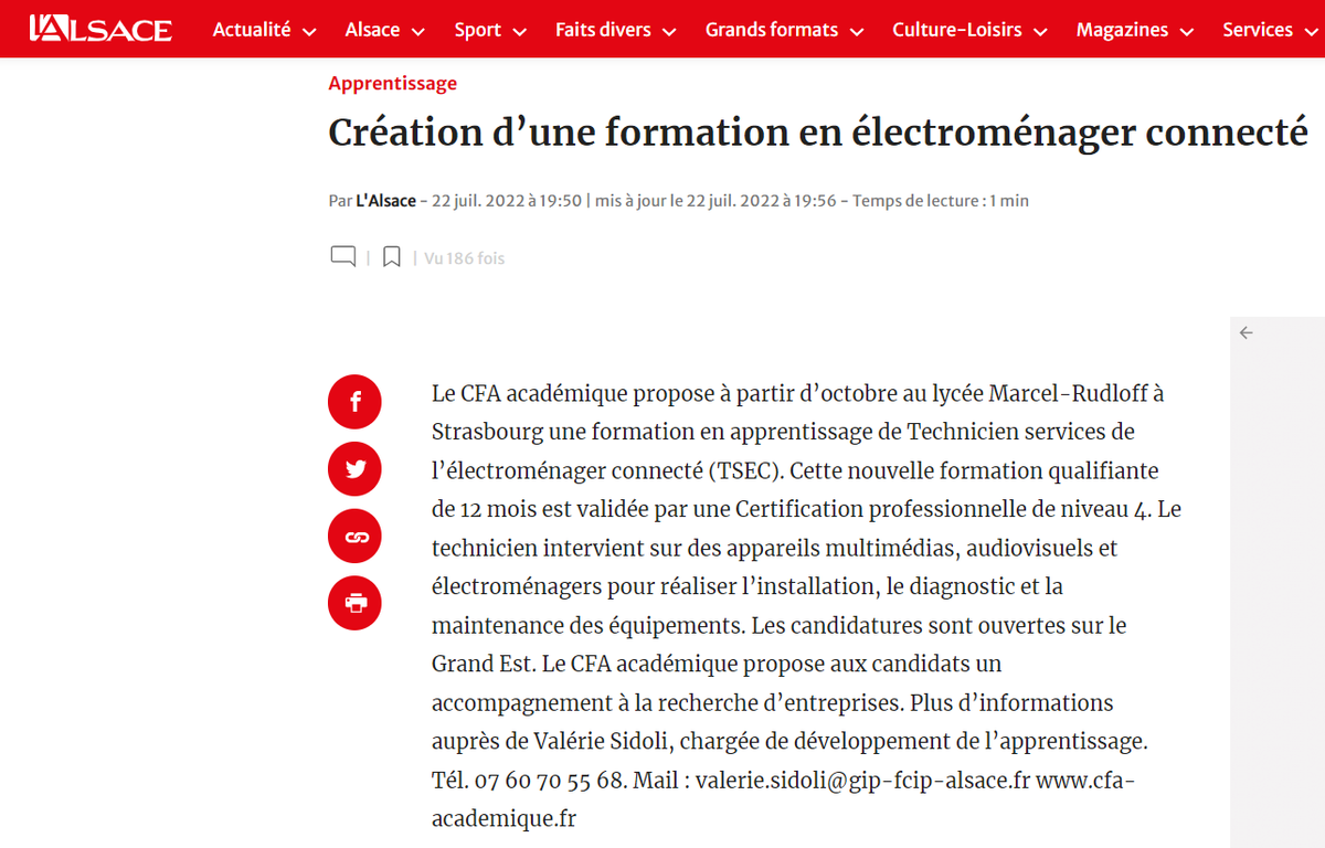 GIP FCIP Alsace / GRETA / CFA académique tweet media