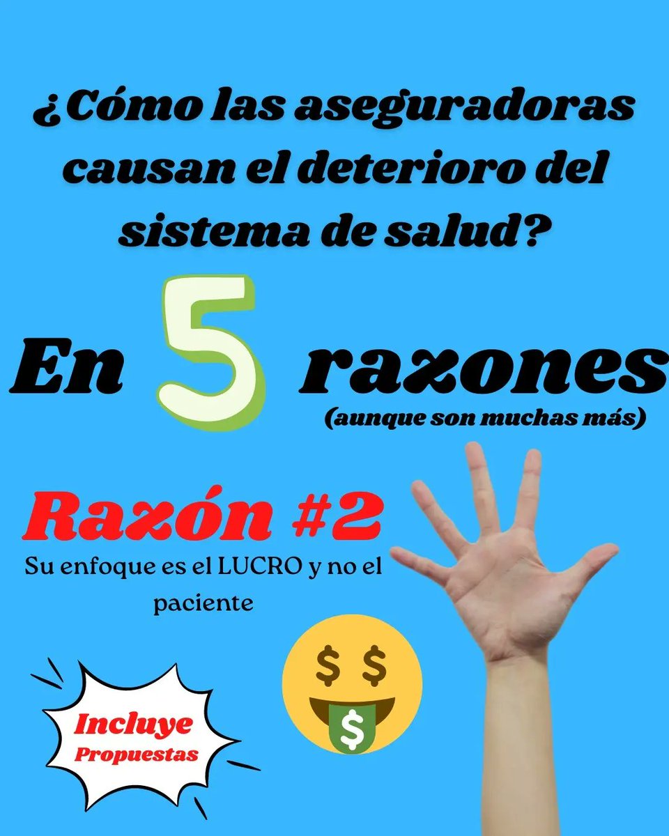 Sergio_RiveraR's tweet photo. ¿Cómo las aseguradoras causan el deterioro de la salud?

Razón #2: Su fin es el LUCRO y no el paciente

Cada dólar que las aseguradoras se echan al bolcillo es dinero que no va a tu salud y esta cantidad es absurda en un país donde la salud se nos cae en cantos. https://t.co/BrjEbndCyY