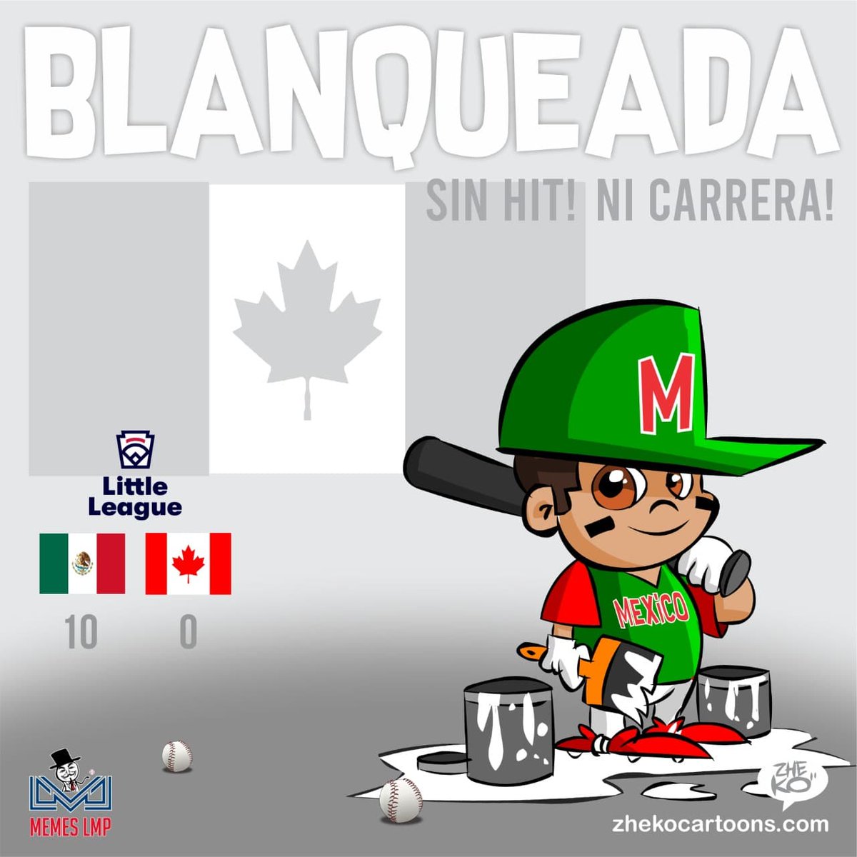 zheko_grafico's tweet photo. PROYECTO: Cartón Editorial Deportivo
CLIENTE: @memes_lmp

#Mexico se destapó contra #Canada @LittleLeague 🙌🏻⚾

#CaricaturasPersonalizadas
#ZhekoCaricaturista
#ElCartonDelDia #Humor #Beisbol #Williamsport #LittleLeague #PequeñasLigas https://t.co/W2abzSbtNk