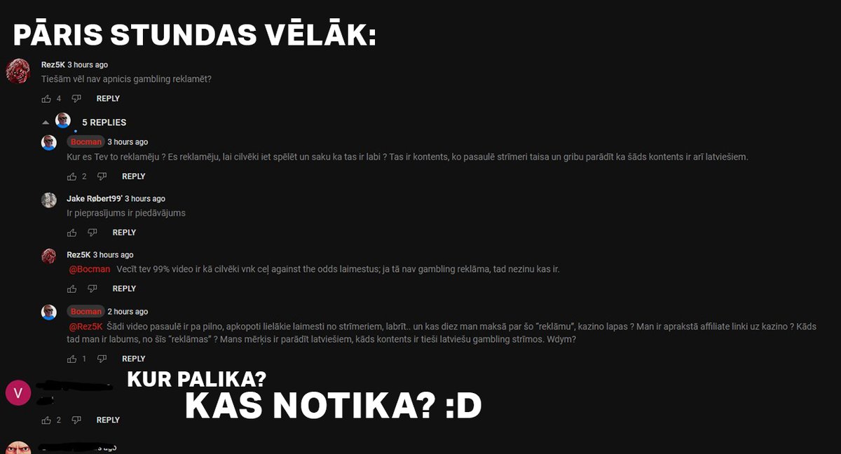 Bocman pārsvarā taisa skatāmu saturu priekš LV youtube, bet viņam no jaunā krēsla laikam salūzis mugurkauls
