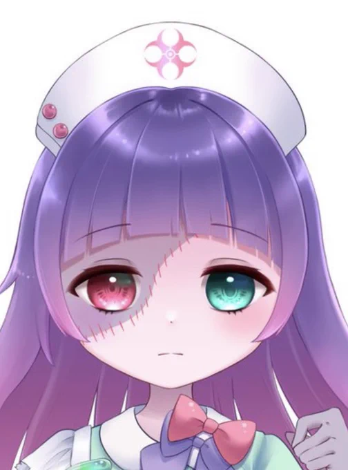 そういえば投稿すると言いつつしてませんでしたゾンビナース(仮)ちゃん名前はまだない完成したら魂募集or名前募集しようかなと思います #Vtuber準備中 
