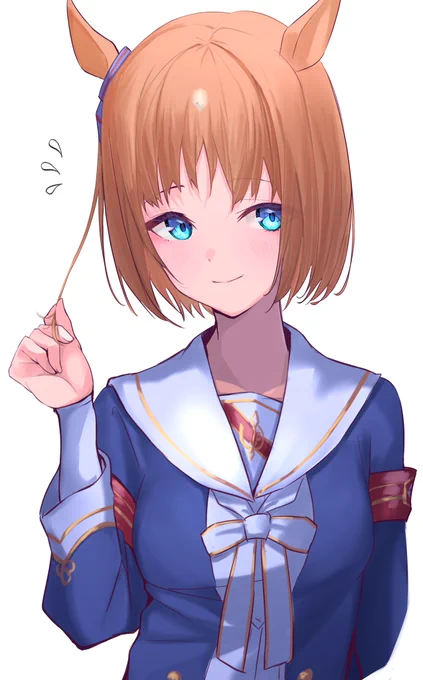 #夏休みはグラスワンダーのイラストが増えるらしい #ウマ娘 グラスワンダーは、まだ病には効かないがそのうち効くようになる 