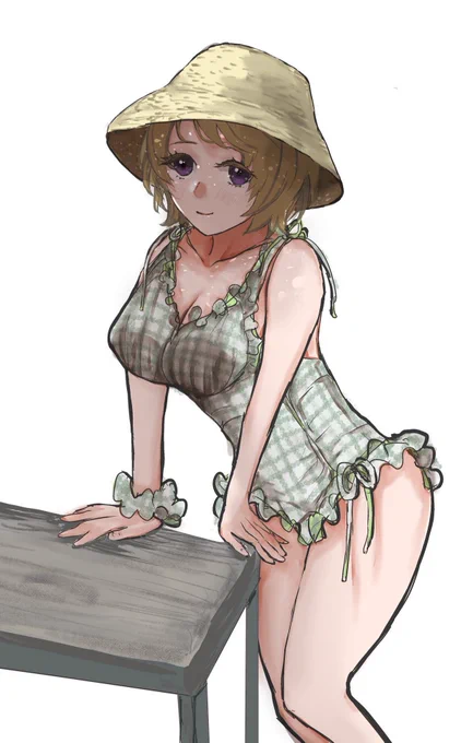 37日目 小泉花陽ちゃん#lovelive #100日チャレンジワンピース水着もいいですね 