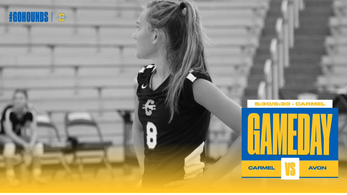 CarmelHoundsVB's tweet photo. Show out for gameday hounds!! @carmelathletics @highschoolad https://t.co/baRz39OpQm