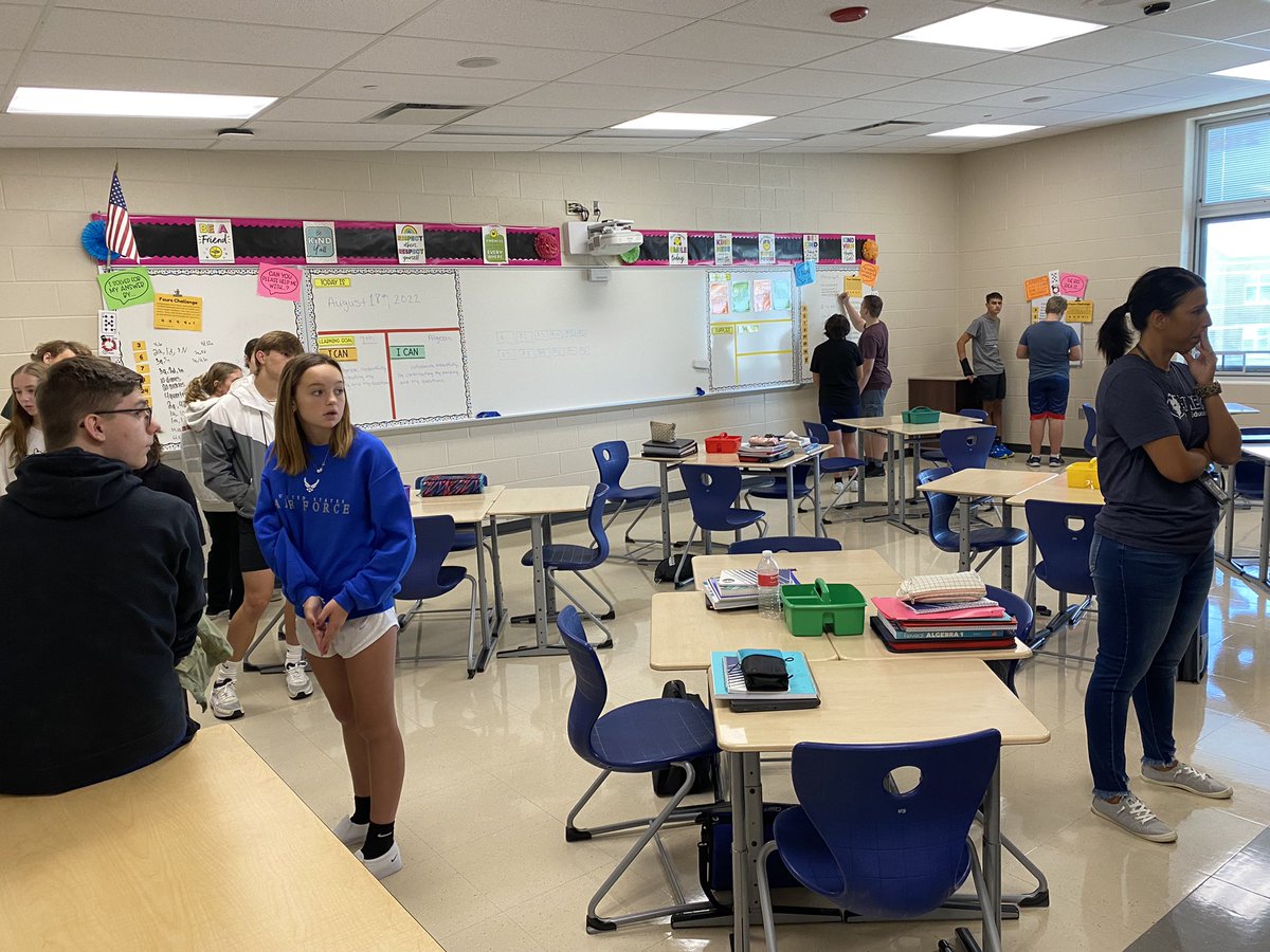 CHSBlueDevil1's tweet photo. We are a few days in and Mrs. Schmidt is killin it with stations in Math class. #WeAreCarey #Sawubona https://t.co/64FWyNSShz