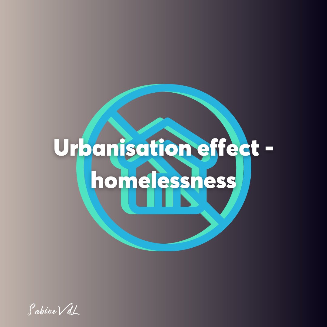 SabineVdL's tweet photo. Through the process of #gentrification, #urbanization leading to rising #propertyvalues and #rentalrates push low-income households into precarious living arrangements including #slums, #squatter settlements, #poorhousing and #homelessness. #ecosystem https://t.co/FQY0Z3uawS