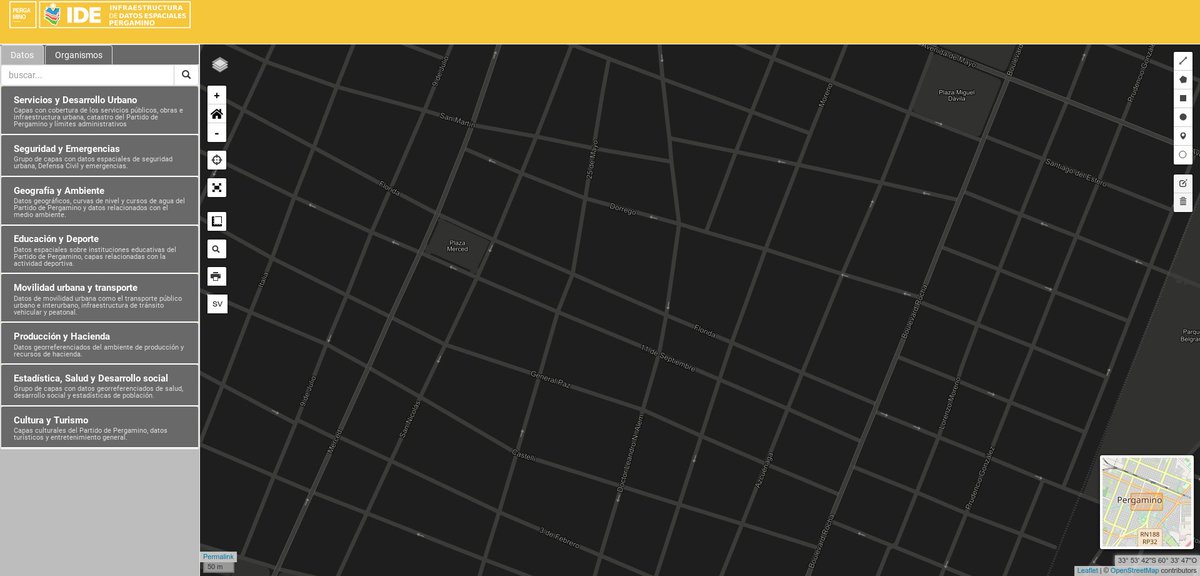 idepergamino's tweet photo. Ahora en la #IDE #Pergamino, incorporamos un nuevo modo de mapa base: #Argenmap Oscuro. https://t.co/TsDLGmPLKV