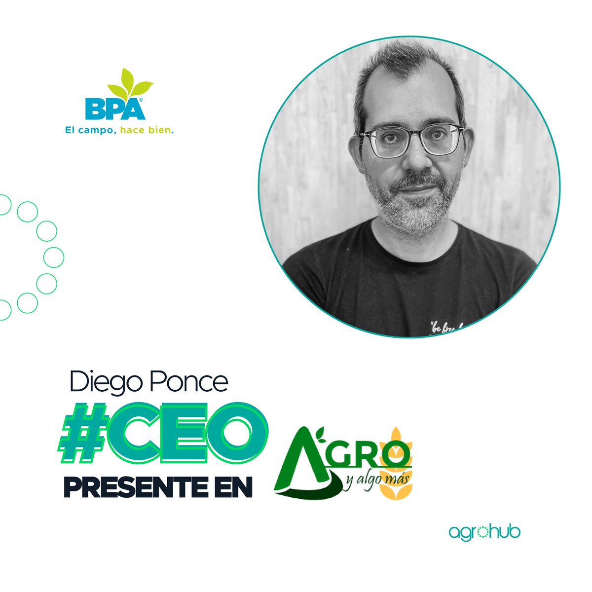 Agrohub presente! 🙋‍♂️
Hoy nuestro CEO Diego Ponce <a href="/DiegoAgrohub/">Diego</a>  tendrá el honor de ser parte de la mesa de Buenas Prácticas Agricolas en en congreso <a href="/agroyalgomas/">Agro y algo más</a>  2022 en la ciudad de Marcos Juárez!

Te esperamos para compartir ideas !🙌

#agro #congresoagro #agroindustria