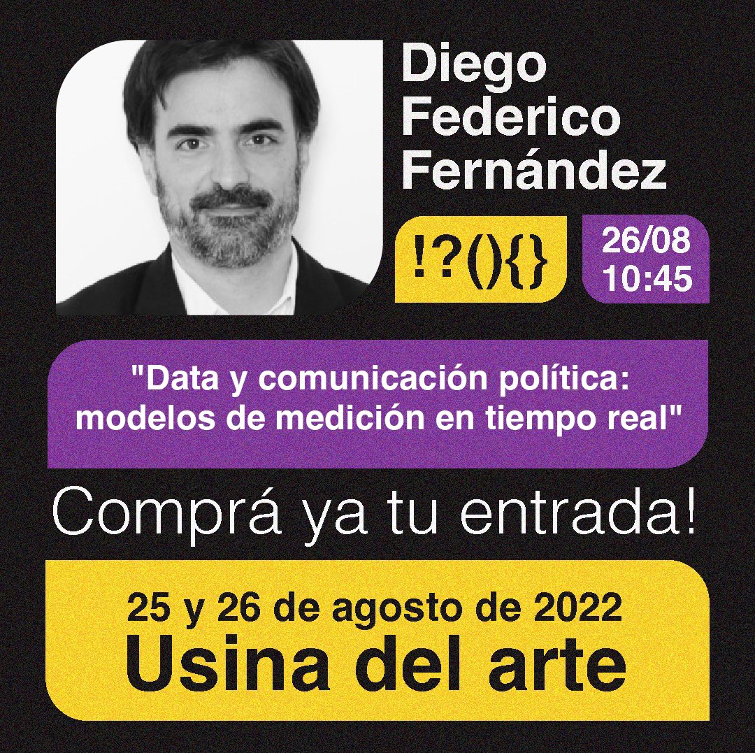 maraton_compol's tweet photo. DATA Y COMUNICACIÓN POLÍTICA: MODELOS DE MEDICIÓN EN TIEMPO REAL.

💾 💻 Nuestro maratonista @Dgofernandez de la Agencia Pipol nos presentará un modelo para optimizar la comunicación.

🔥 El viernes estará en la #MaratónComPol 2022 https://t.co/5gCygc7c0f