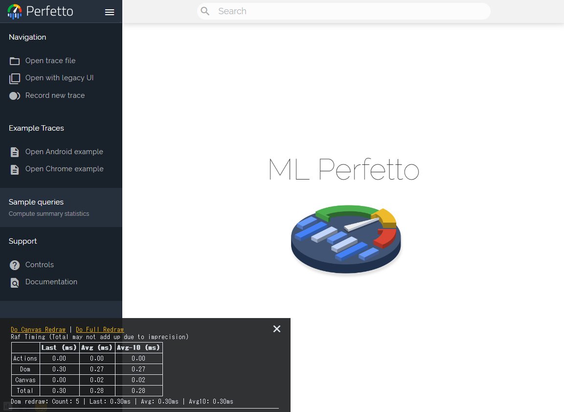 tokufxug's tweet photo. Android 10で導入されたトレースツールのPerfetto。
Android Debug Bridge(ADB)を介して、パフォーマンス情報の収集が可能です。
Magic Leap 2にはML Perfettoが提供されています。#MagicLeap #MagicLeapJapan https://t.co/tx68uTwXpZ