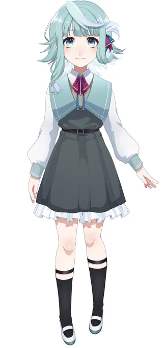 時々見えちゃいけないところから歯がチラリと見えるし設定ミスで解像度が終わってますがとりあえず全身図です 
