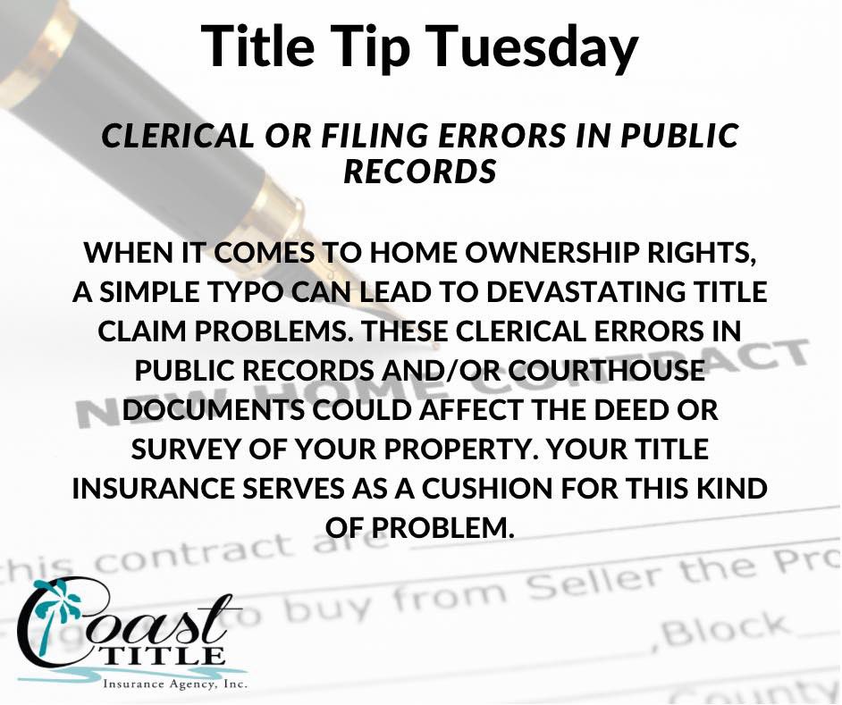 CoastTitle's tweet photo. Its #TitleTipTuesday! Let us be your local and professional resource during your closing process!
https://t.co/9TJ7peqrDC
.
.
#coasttitle #titleinsurancecompany #flaglercounty #palmcoast #titletiptuesday #followforfollowback #followtrain #coasttitleteam https://t.co/0qGLjrUvFo