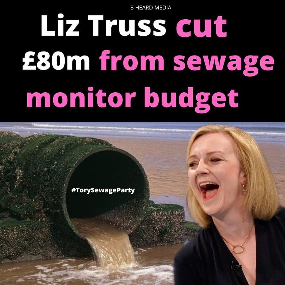 Liz Truss cut £80m from sewage monitor budget

#TorySewageParty #ToryLeadershipContest