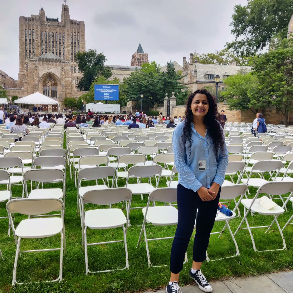 Shivani_Mirdha's tweet photo. The Graduate School Journey Begins!!!
Go Bulldogs!
#PhD #phdlife #AcademicTwitter #yale #Sociology #firstgenlearner #phdvoice #PhDstudent #AcademicChatter #matriculation #newbeginnings #research https://t.co/3WFNP7THjJ