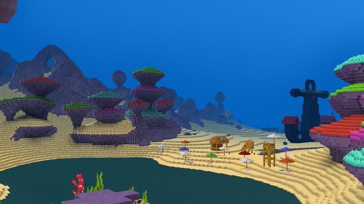 Gabersid's tweet photo. Here is some of the environment @neexd_ and I created for the Spongebob DLC by @SparkUniverse. 🧽 https://t.co/pHtRs9S2BC