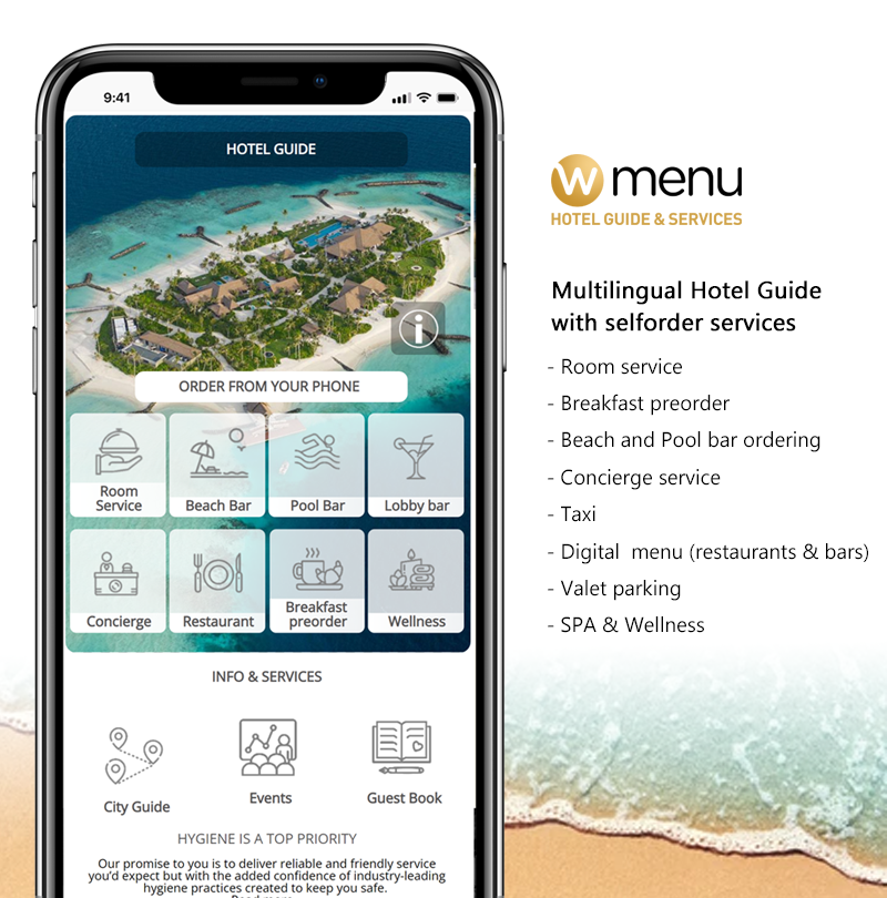 wMenu_'s tweet photo. Custom Made Hotel App - https://t.co/8JLXwEBKC8
wMenu creates custom made multilingual Hotel Guide with guest selforder services
#hotel #app #appdevelopment # #restaurants #wellness #sales #hotelbeach #hotelpool #software #ordering #hotelindustry
#mobilephones #guestexperience https://t.co/DGNbdY8SVs