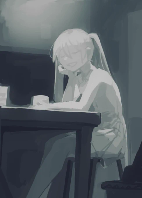 深夜の初音ミクと音楽談義 