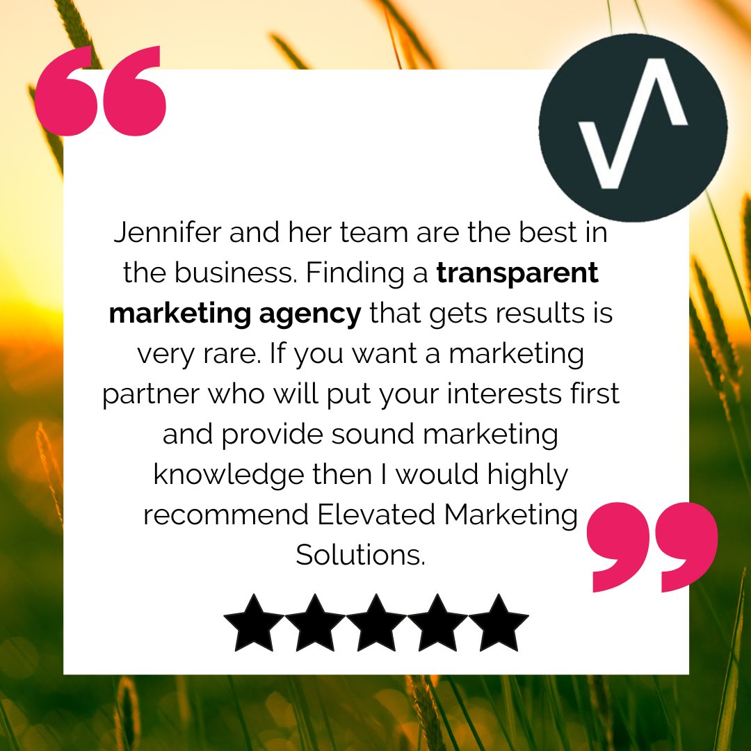 elevatedmrktng's tweet photo. We have the best clients, thank you for your review!!

#marketingagency #marketing #grateful https://t.co/vsBUWToj9z