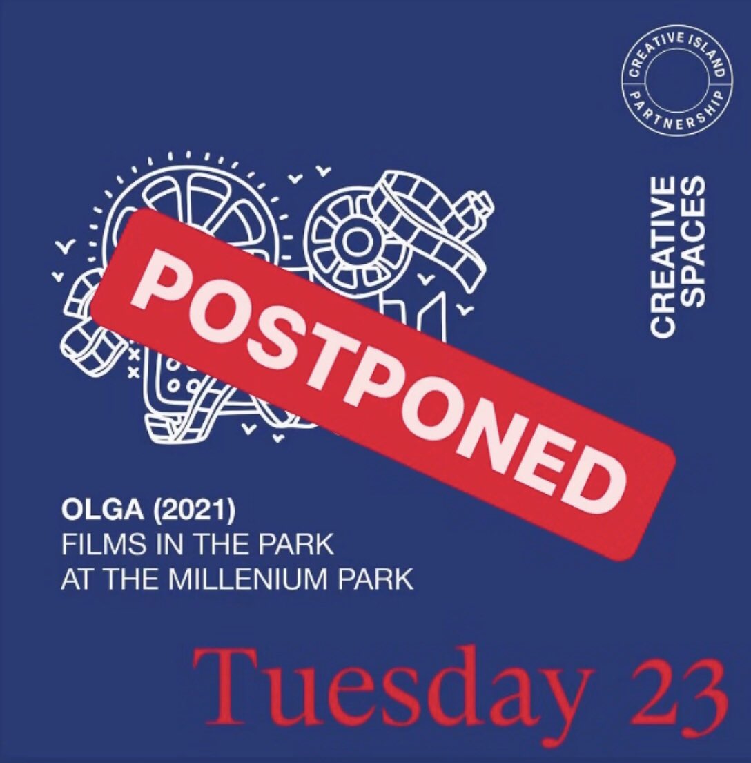 CIPJersey's tweet photo. TONIGHT’S FILM CANCELLED DUE TO WEATHER https://t.co/mG5hPCS1Ro