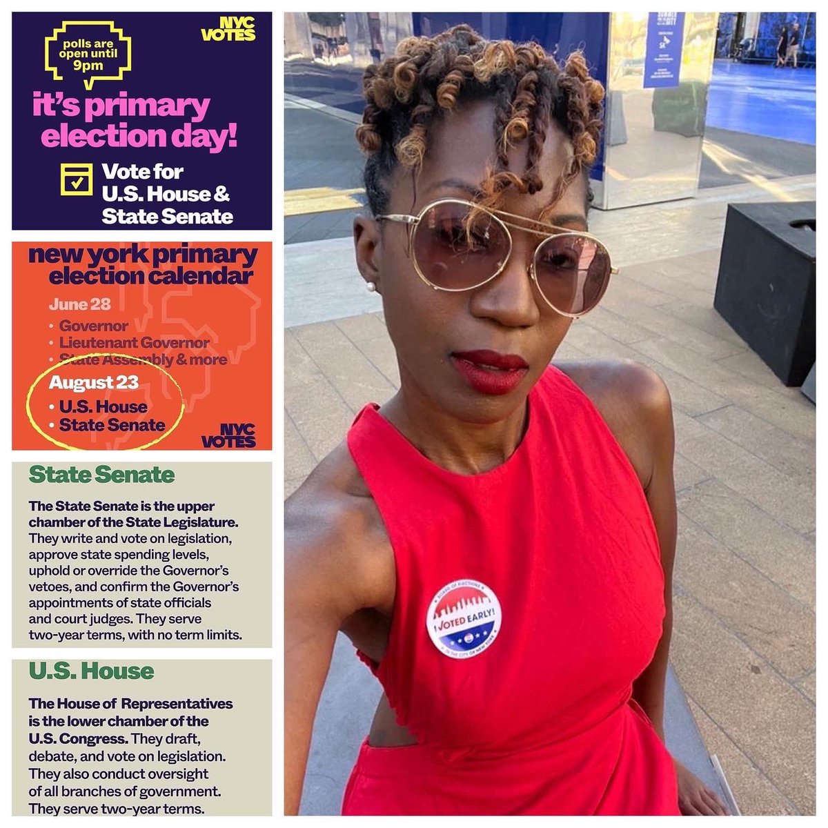 KercenaDozier's tweet photo. #AllSoulsToThePolls: It’s Election Day in New York!
#WeAreTheOnesGodIsWaitingFor to #CreateAnotherAmerica by creating another NY!#CreateAnotherNY #MidtermElectionsMatter #StateElectionsMatter #AllPoliticsIsLocal #PoliticsOfPossibilities #EveryVoteCounts #EveryElectionMatters https://t.co/ONQAJkdHrf