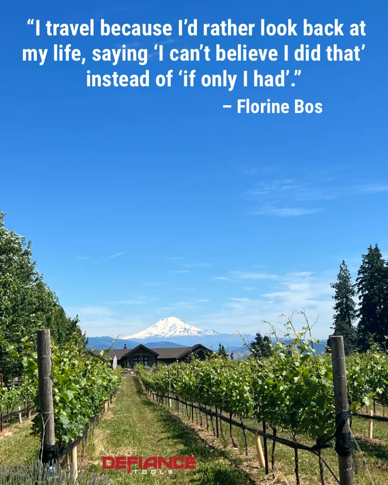 defiancetools's tweet photo. Adventure Tuesday: Explore the World with Defiance Tools!
Location: Hood River Lavender Farms - Hood River, Oregon
BTW all of our travel photos are our own. 😊 ✈️ 🚐
#exploretheus #exploretheusa #travel #inspirationalquote #traveling #travellife #defiancetools https://t.co/BKxSFHmsYF