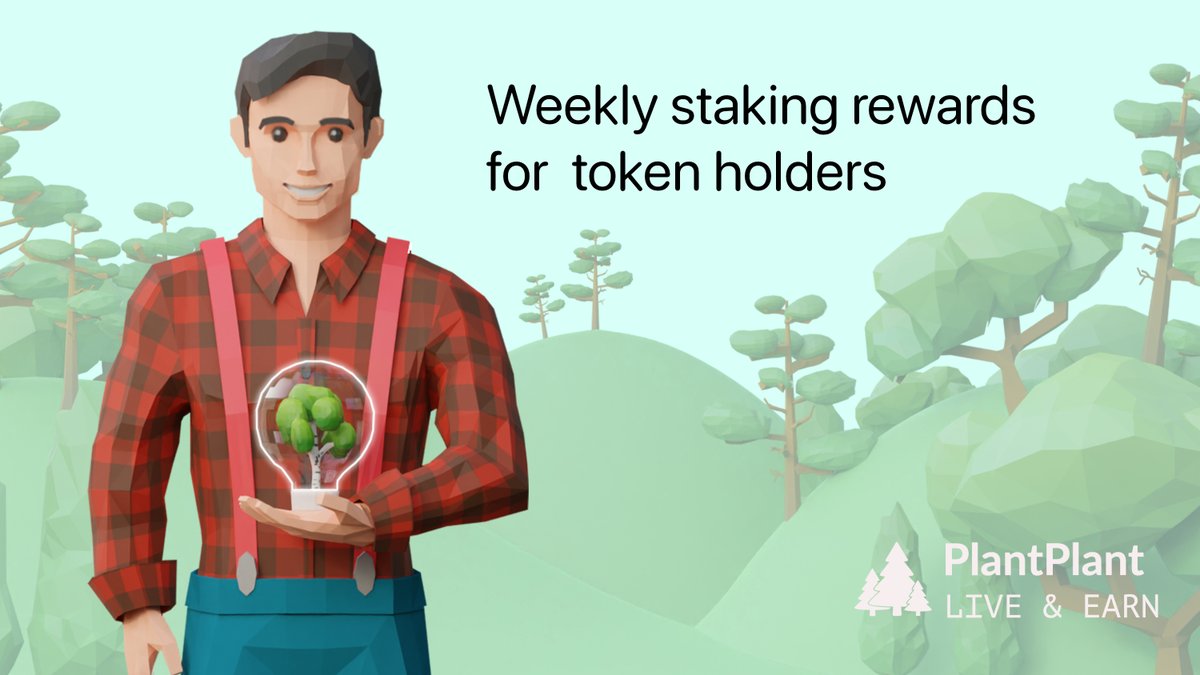 Weekly staking rewards for Government token holders.

10% of all App revenue goes to $TREE token buyback in order to provide staking rewards for holders on a weekly basis.