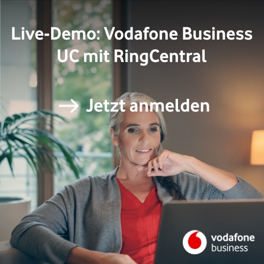 Erfahren Sie in der #VodafoneBusiness Live-Demo am 14.09., 11-12 Uhr, wie Sie Vodafone Business UC mit RingCentral für Ihre Unternehmenskommunikation nutzen können. Jetzt anmelden: l8r.it/ohd4

<a href="/RingCentralDE/">RingCentral DACH</a> <a href="/RingCentral/">RingCentral</a>