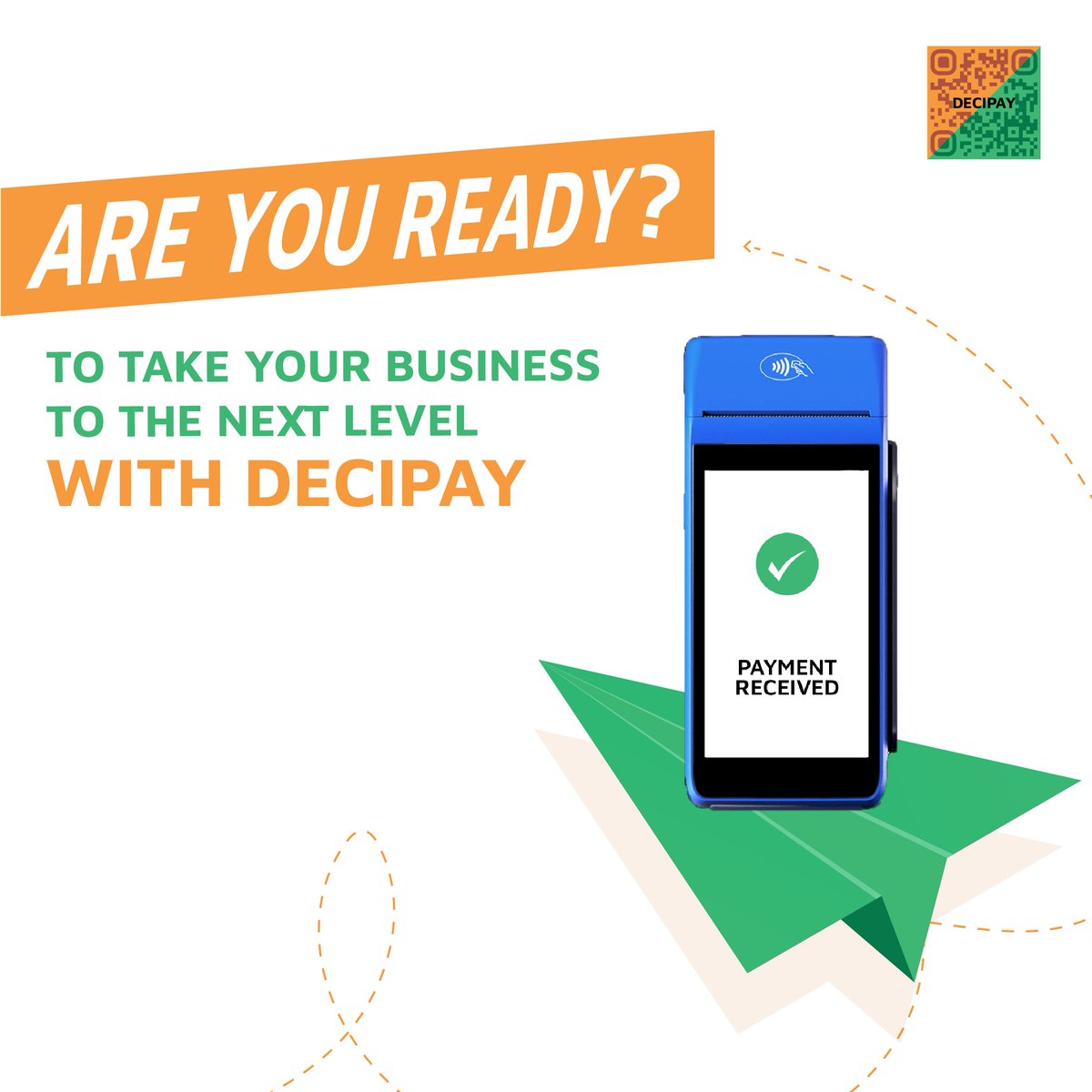 decipayservice's tweet photo. Get the Decipay #POSDevice and your business will go to next level✨
Make payments easy, quick and convenient✅

#QRCode #OnlinePayment #PaymentServices #PaymentSolutions #Store #Fintech #India  #DecipayServices https://t.co/zy1wBucBZt