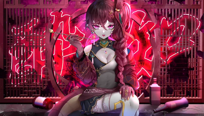 神獣 にこ様()の初カバー動画、酔いどれ知らずのPVイラストを担当させていただきました! 今すぐ!最高の歌声を聴いて入信しよう!➼【】 