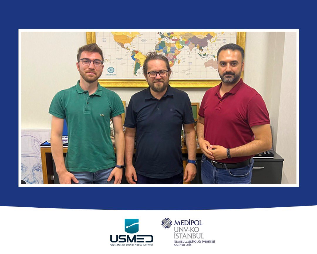 medipolkariyer's tweet photo. Uluslararası Sosyal Medya Derneği (USMED) Başkanı Yazar Said Ercan'a çalışmalarımızdan bahsetme fırsatını bulduk. Yeni dönemde dijital, yeni medya ve sosyal medya alanında eğitim ve etkinliklerimiz ile çalışmalarımızı başlatacağız. 🙌🏼
#medipolüniversitesi #kariyerofisi #usmed https://t.co/lSnACqX8uO