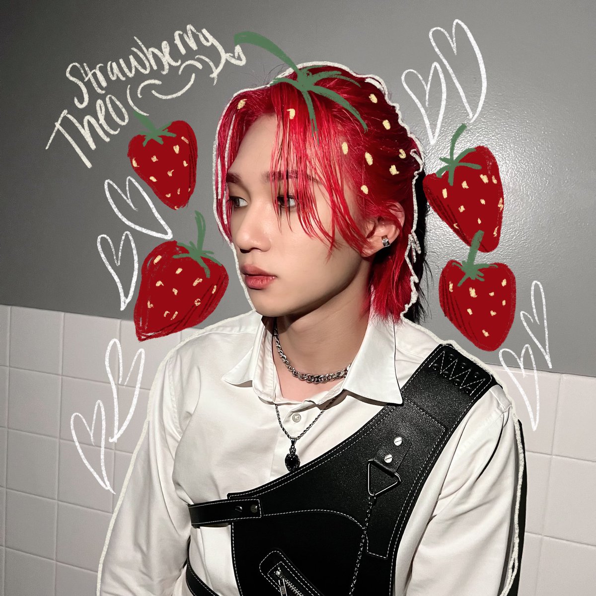 P1HDOODS's tweet photo. strawberry theo 🍓 
#P1HARMONY #THEO https://t.co/FDjN9tIdlp