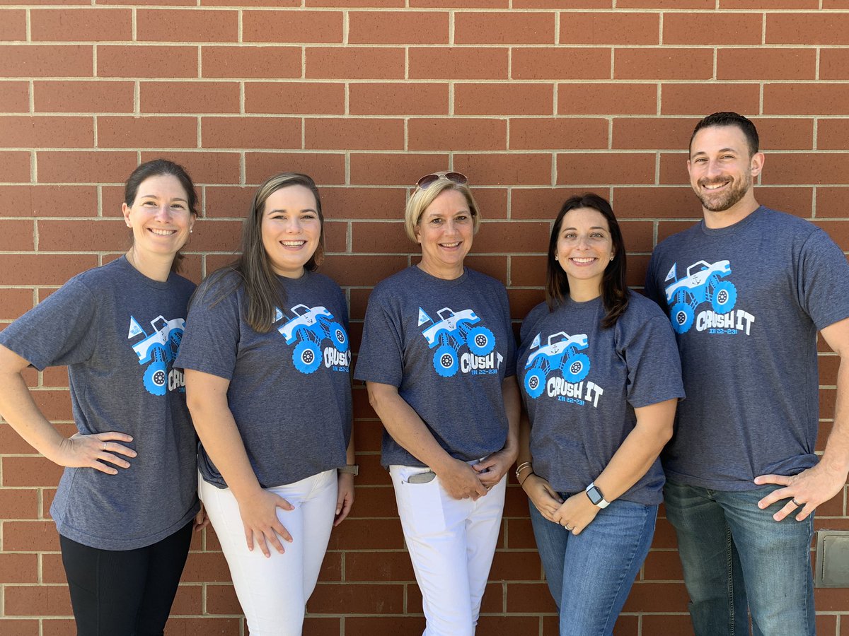 Up first is our terrific K team! L-R 
Ms. Endicott, Ms. Hruby, Ms. Hayes, Ms. Dudley, Mr. Frechette ⚓️