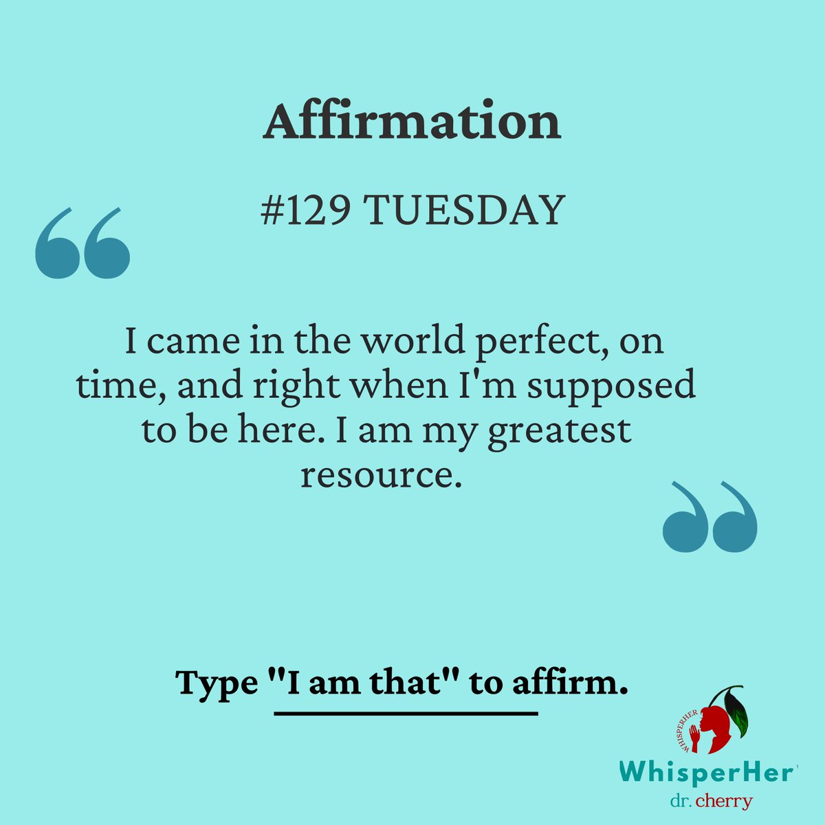 drcherryc's tweet photo. "I am that" to affirm!
#empowerment #positivity #positiveattitude #beliefsystem #manifestation #affirmation #mindset #success #personalpower #optimisticattitude #artofsayingno #nonegativity #love #iamthat #womensupportingmen #mensupportingwomen #whisperher #ceowhisperher https://t.co/xy8UbXHfxw